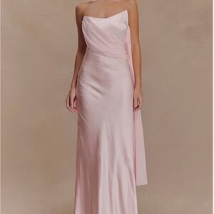 Elegant Pink Evening Gown